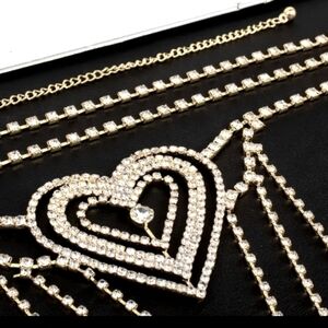 Women's Bohemian Diamond Heart Sexy Waist Chain-Thong Nightclub-Dancer-Adjustab